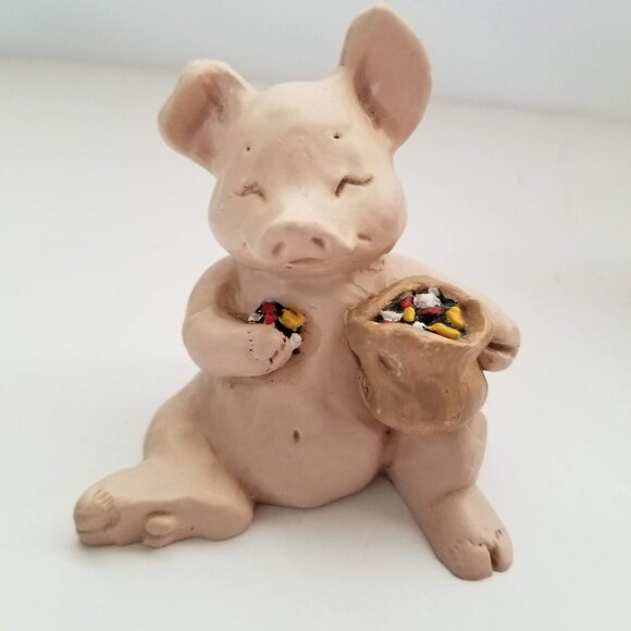 Lot of 6 Pig magnets figurines statues collection - Picture 6 of 11